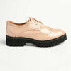 Madison Penelope Lace Up Brogue - Nude-Madison Heart of New York-Buy shoes online