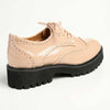 Madison Penelope Lace Up Brogue - Nude-Madison Heart of New York-Buy shoes online