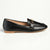 Madison Persley Loafer With Gold Metal Trim Detail - Black-Madison Heart of New York-Buy shoes online