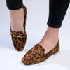 Madison Persley Loafer With Gold Metal Trim Detail -Leopard-Madison Heart of New York-Buy shoes online