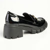 Madison Phoebe Heeled Loafer - Black-Madison Heart of New York-Buy shoes online