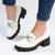 Madison Phoebe Heeled Loafer - White-Madison Heart of New York-Buy shoes online