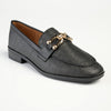 Madison Phoenix - Metal Trim Loafer - Black-Madison Heart of New York-Buy shoes online