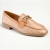 Madison Phoenix - Metal Trim Loafer - Tan-Madison Heart of New York-Buy shoes online