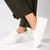 Madison Platform Sneaker - White Mono