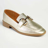 Madison Polly 3 - Gold Metal Trim Loafer - Champagne-Madison Heart of New York-Buy shoes online