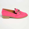 Madison Polly 3 - Gold Metal Trim Loafer - Fuschia-Madison Heart of New York-Buy shoes online