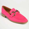 Madison Polly 3 - Gold Metal Trim Loafer - Fuschia-Madison Heart of New York-Buy shoes online