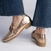 Madison Polly Loafer With Gold Metal Trim Detail - Rose Gold-Madison Heart of New York-Buy shoes online