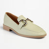 Madison Polly Loafer With Gold Metal Trim Detail - Sage-Madison Heart of New York-Buy shoes online