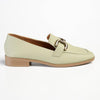 Madison Polly Loafer With Gold Metal Trim Detail - Sage-Madison Heart of New York-Buy shoes online