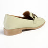 Madison Polly Loafer With Gold Metal Trim Detail - Sage-Madison Heart of New York-Buy shoes online