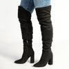 Madison Portia Long Boots - Black-Madison Heart of New York-Buy shoes online