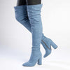 Madison Portia Long Boots - Denim-Madison Heart of New York-Buy shoes online