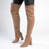 Madison Portia Long Boots - Taupe-Madison Heart of New York-Buy shoes online