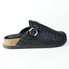 Madison Push In Clog Mule - Black