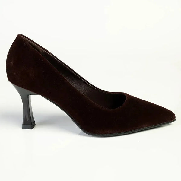 Madison Quitley HourGlass Court Heel - Chocolate