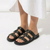 Madison Ring Sandal - Black Mono