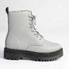 Madison Savannah Military Boot - Grey-Madison Heart of New York-Buy shoes online