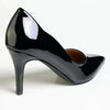 Madison Scalloped Penny Court - Black Patent