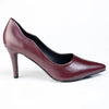 Madison Scalloped Penny Court - Burgundy