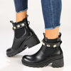 Madison Shante 2 Diamond Belt Boot - Black-Madison Heart of New York-Buy shoes online