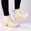 Madison Shante II Chunky Fashion Boot - Light Beige-Madison Heart of New York-Buy shoes online