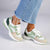Madison Simone Lace Up Sneaker - Green Multi-Madison Heart of New York-Buy shoes online