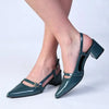 Madison Slingback Court - Petrol Blue