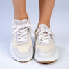 Madison Stitch Multi Color Sneaker - Beige-Madison Heart of New York-Buy shoes online