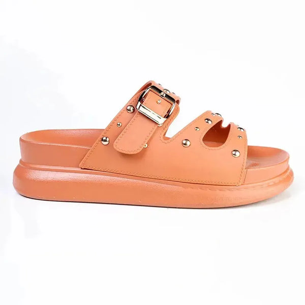 Madison Studded Sandal - Orange