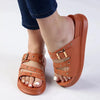 Madison Studded Sandal - Orange