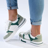 Madison Tamara Sneaker - White/Mint Green-Madison Heart of New York-Buy shoes online