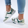 Madison Tamara Sneaker - White/Mint Green-Madison Heart of New York-Buy shoes online