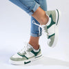 Madison Tamara Sneaker - White/Mint Green-Madison Heart of New York-Buy shoes online