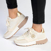 Madison Tanvi Fashion Sneaker - Beige/White-Madison Heart of New York-Buy shoes online