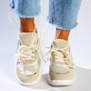 Madison Tanya Mesh Fashion Sneaker - Nude/Multi Colour-Madison Heart of New York-Buy shoes online