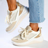 Madison Tanya Mesh Fashion Sneaker - Nude/Multi Colour-Madison Heart of New York-Buy shoes online