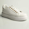 Madison Teagan Fashion Sneaker - White/Gold-Madison Heart of New York-Buy shoes online