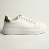 Madison Teagan Fashion Sneaker - White/Gold-Madison Heart of New York-Buy shoes online