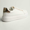 Madison Teagan Fashion Sneaker - White/Gold-Madison Heart of New York-Buy shoes online