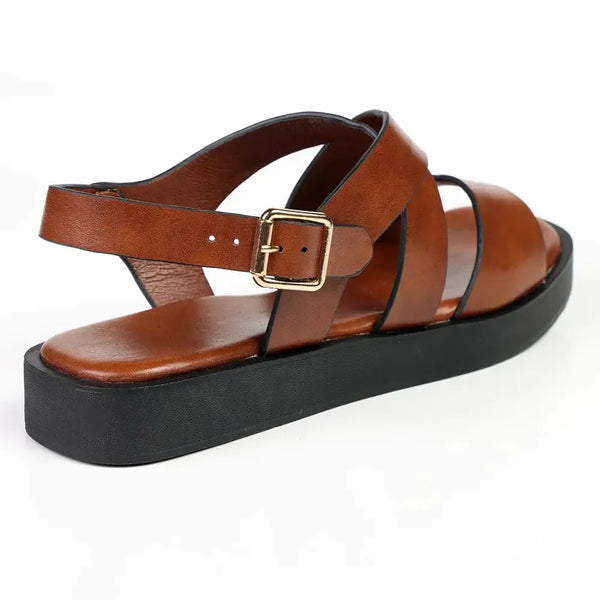 Madison Thong/Sling Sandal - Tan