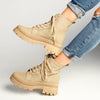 Madison Tiana Canvas Boot - Nude-Madison Heart of New York-Buy shoes online