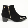 Madison Tiffany Patent Toe Ankle Boot - Black-Madison Heart of New York-Buy shoes online