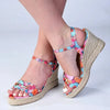 Madison Trimmed Espadrille Wedge - Floral
