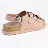 Madison Two Buckle Sling Jelly Burk Sandal - Nude