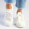 Madison Tylee Ladies Platform Sneaker - White-Madison Heart of New York-Buy shoes online