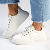 Madison Tylee Ladies Platform Sneaker - White-Madison Heart of New York-Buy shoes online