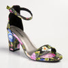 Madison Viv Ankle Strap Sandal - Black Floral-Madison Heart of New York-Buy shoes online