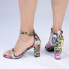 Madison Viv Ankle Strap Sandal - Black Floral-Madison Heart of New York-Buy shoes online